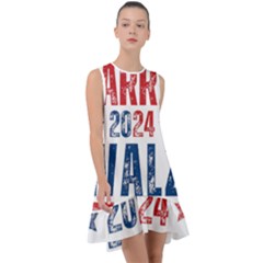 Kamala Harris 2024 Walz Frill Swing Dress by Safari