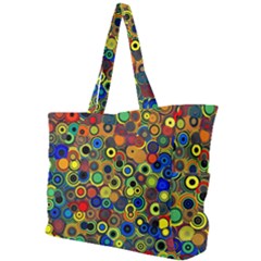 Circles, Colorful Simple Shoulder Bag by kyorashop23