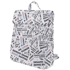 Embrace The Magic Inspirational Phrase Pattern Flap Top Backpack by dflcprintsclothing