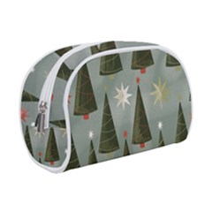 Christmas Trees Pattern Make Up Case (small) by Bedest