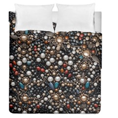 Pearls And Stones Duvet Cover Double Side (queen Size) by dedoma