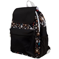 Pearls And Stones Top Flap Backpack by dedoma