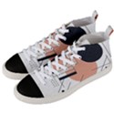 Abstract Architecture Men s Mid-Top Canvas Sneakers View2