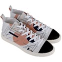 Abstract Architecture Men s Mid-Top Canvas Sneakers View3