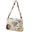 Boho Abstract Architecture Front Pocket Crossbody Bag View1