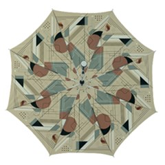 Boho Abstract Architecture Automatic Folding Umbrella With Case (medium) by Bedest