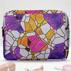 Architecture Glass Abstract Pattern Make Up Pouch (large) by Bedest