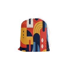 Abstract Pattern Drawstring Pouch (small) by Bedest
