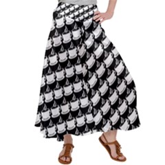 Stylish Coffee Cup Pattern Women s Satin Palazzo Pants by ExtraAwesomeSauce