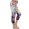 Cosmic Owls Pattern Capri Winter Leggings  View3