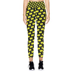Royalty Inspired Crown Pattern Pocket Leggings  by ExtraAwesomeSauce