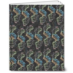 Multicolored Dna Strand Art 8  X 10  Softcover Notebook by ExtraAwesomeSauce
