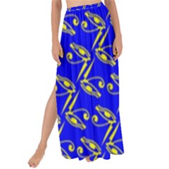 Eye Of Horus Pattern Maxi Chiffon Tie-up Sarong by ExtraAwesomeSauce