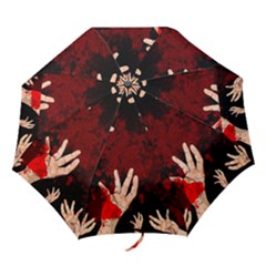 Horror Themed Bloody Hands Folding Umbrellas by ExtraAwesomeSauce