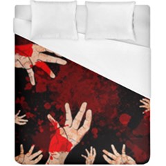 Horror Themed Bloody Hands Duvet Cover (california King Size) by ExtraAwesomeSauce