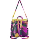 Vibrant Abstract Equine Art Crossbody Backpack View3