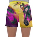 Vibrant Abstract Equine Art Sleepwear Shorts View1