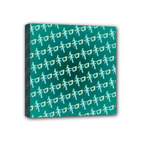 Peaceful Japanese Kanji Design Mini Canvas 4  X 4  (stretched) by ExtraAwesomeSauce