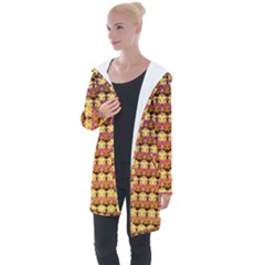 Gradient Lion Head Pattern Longline Hooded Cardigan by ExtraAwesomeSauce