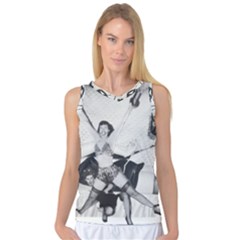 Betty Page Bdsm Women s Basketball Tank Top by CherleyTemples