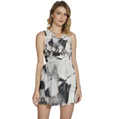 Betty Page Bdsm Sleeveless High Waist Mini Dress by CherleyTemples