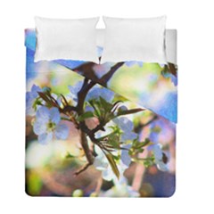 Springtime Pear Tree Blossoms Duvet Cover Double Side (full/ Double Size) by ExtraAwesomeSauce
