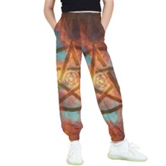 Enchanted Nebula Pentagram Art Kids  Joggers by ExtraAwesomeSauce