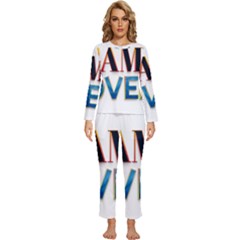 Game Over Text Design  Womens  Long Sleeve Lightweight Pajamas Set by 7223056