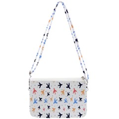 Cute Airplanes Planes Double Gusset Crossbody Bag by ConteMonfrey