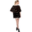 Little Stars Pattern Oversized Chiffon Top View2