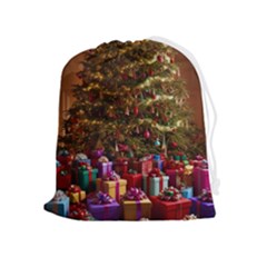Merry Christmas Drawstring Pouch (xl) by favoritechios