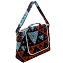 Fractal Triangle Geometric Abstract Pattern Box Up Messenger Bag View2