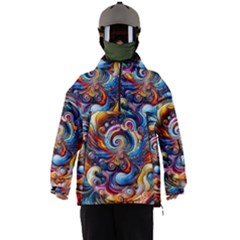 Dynamic Color Vortex Men s Ski And Snowboard Waterproof Breathable Jacket by ExtraAwesomeSauce