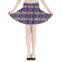 Bitcoin Logo Pattern Mini Flare Skirt View3