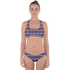Bitcoin Logo Pattern Cross Back Hipster Bikini Set by ExtraAwesomeSauce