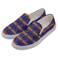 Bitcoin Logo Pattern Men s Canvas Slip Ons by ExtraAwesomeSauce