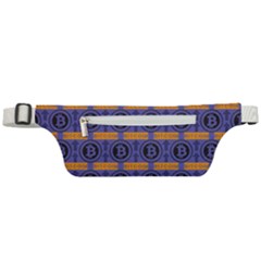 Bitcoin Logo Pattern Active Waist Bag by ExtraAwesomeSauce