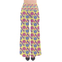 Colorful Bitcoin Pattern So Vintage Palazzo Pants by ExtraAwesomeSauce