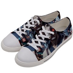Demon Samurai Men s Low Top Canvas Sneakers by AwesomeSauce
