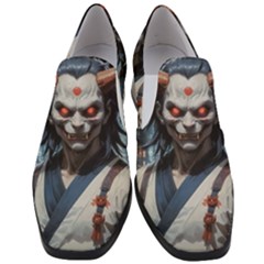 Demon Samurai Women Slip On Heel Loafers by AwesomeSauce