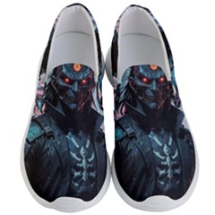 Cyberpunk Demon Samurai Men s Lightweight Slip Ons by AwesomeSauce