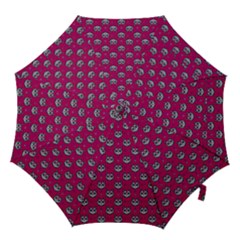 Calavera Cat Art Pattern Hook Handle Umbrellas (medium) by ExtraAwesomeSauce