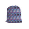Colorful Sugar Skull Cat Pattern Drawstring Pouch (Large) View1