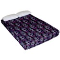 Sugar Skull Cat Pattern Fitted Sheet (California King Size) View2