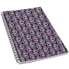 Sugar Skull Cat Pattern 5 5  X 8 5  Notebook by ExtraAwesomeSauce