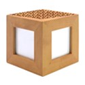 Sugar Skull Cat Pattern Wood Photo Frame Cube View1