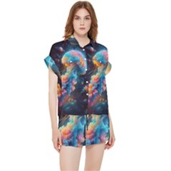Cosmic Jellyfish Artwork Chiffon Lounge Set by ExtraAwesomeSauce