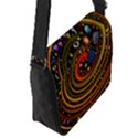 Swirl Vortex Emoji Cyclone Motion Art Flap Closure Messenger Bag (S) View2