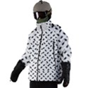Fly Phot Motif Seamless Black And White Pattern Men s Zip Ski and Snowboard Waterproof Breathable Jacket View2