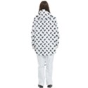 Fly Phot Motif Seamless Black And White Pattern Women s Multi Pockets Zip Ski and Snowboard Waterproof Breathable Jacket View4
